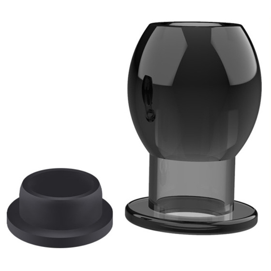 Plug Tunnel avec bouchon Hollow Stop Noir