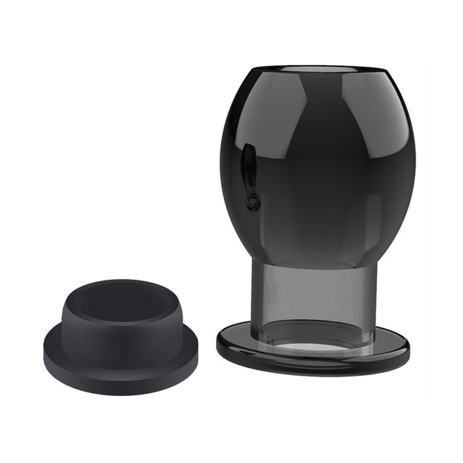 Plug Tunnel avec bouchon Hollow Stop Noir
