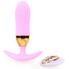 Plug vibrant Stripe Egg 10 x 3cm Rose