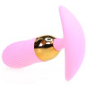 Plug vibrant Stripe Egg 10 x 3cm Rose