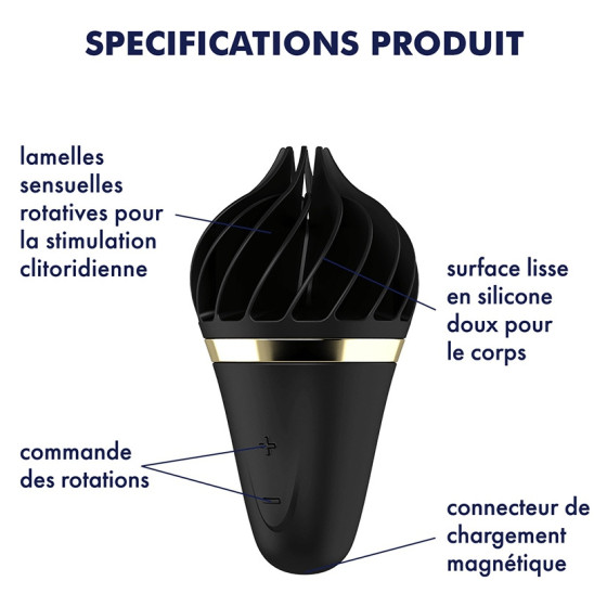 Stimulateur clitoridien Sweet Treat Noir