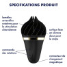 Stimulateur clitoridien Sweet Treat Noir