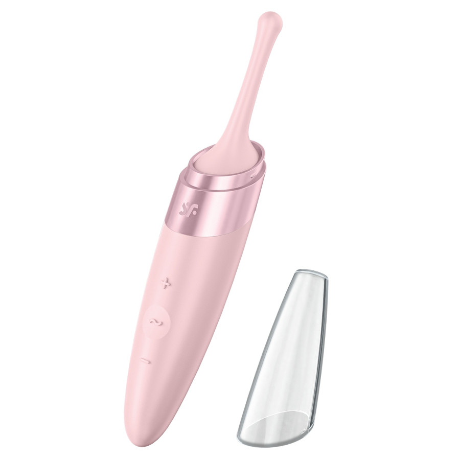 Stimulateur Tirling Delight Satisfyer 17cm Rose Stimulateur Tirling Delight Satisfyer 17cm Rose