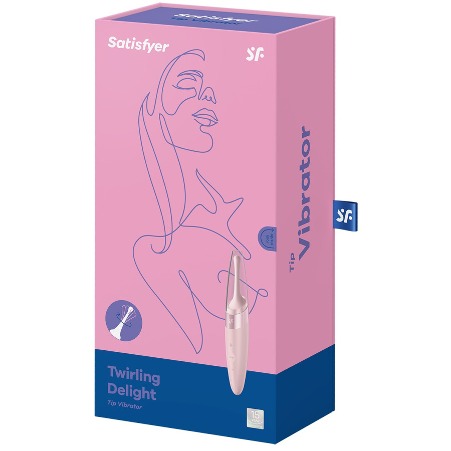 Stimulateur Tirling Delight Satisfyer 17cm Rose