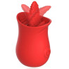 Stimulateur de clitoris Tongue Flower Rouge