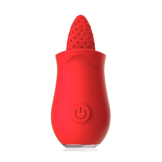 Stimulateur de clitoris Tongue Flower Rouge