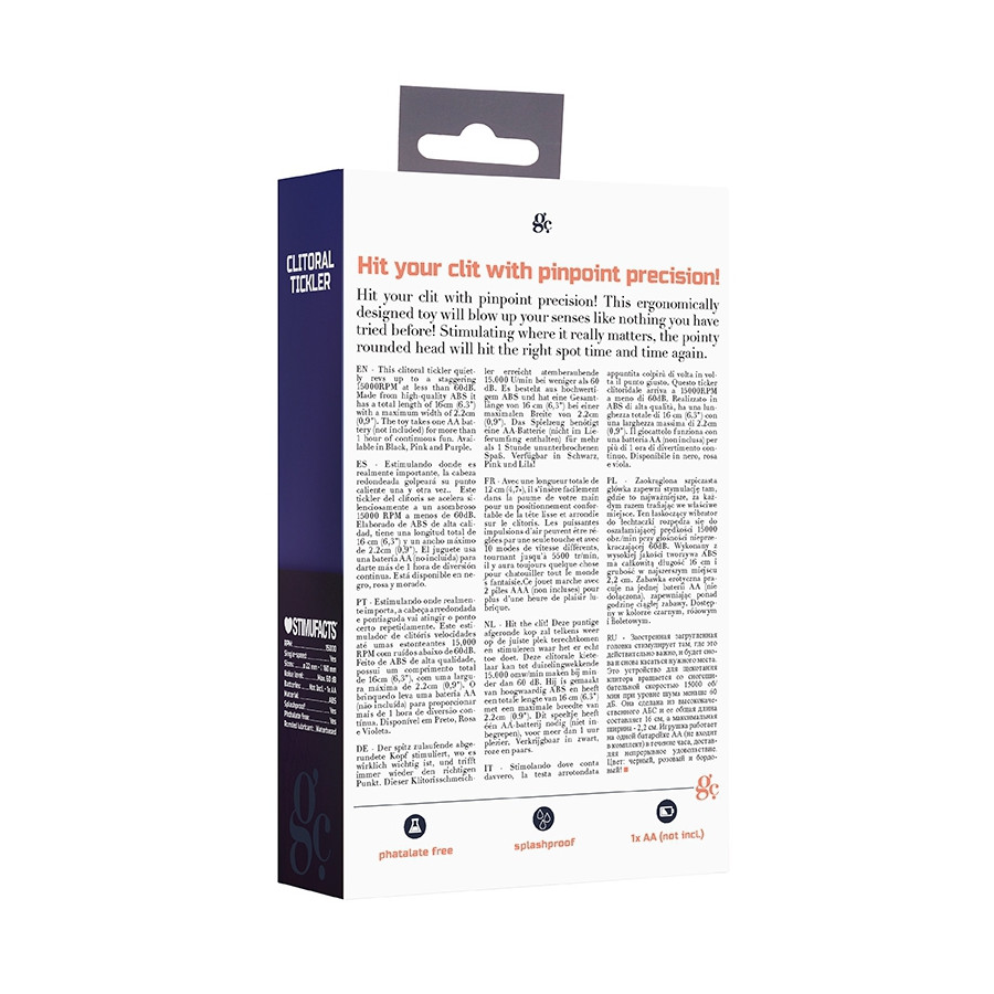 Stimulateur Clitoral Tickler Noir