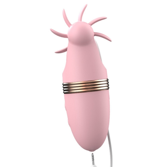Stimulateur de clitoris rotatif Magic Roll 13cm Rose