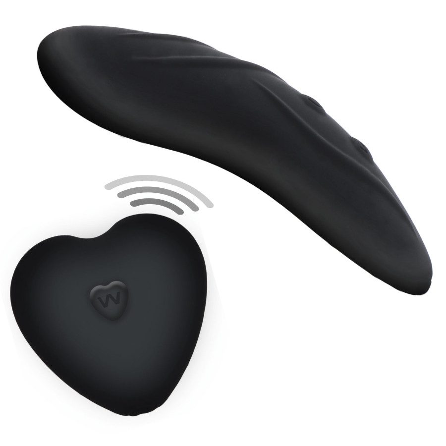 Stimulateur de clitoris télécommandé Panty Angel Noir