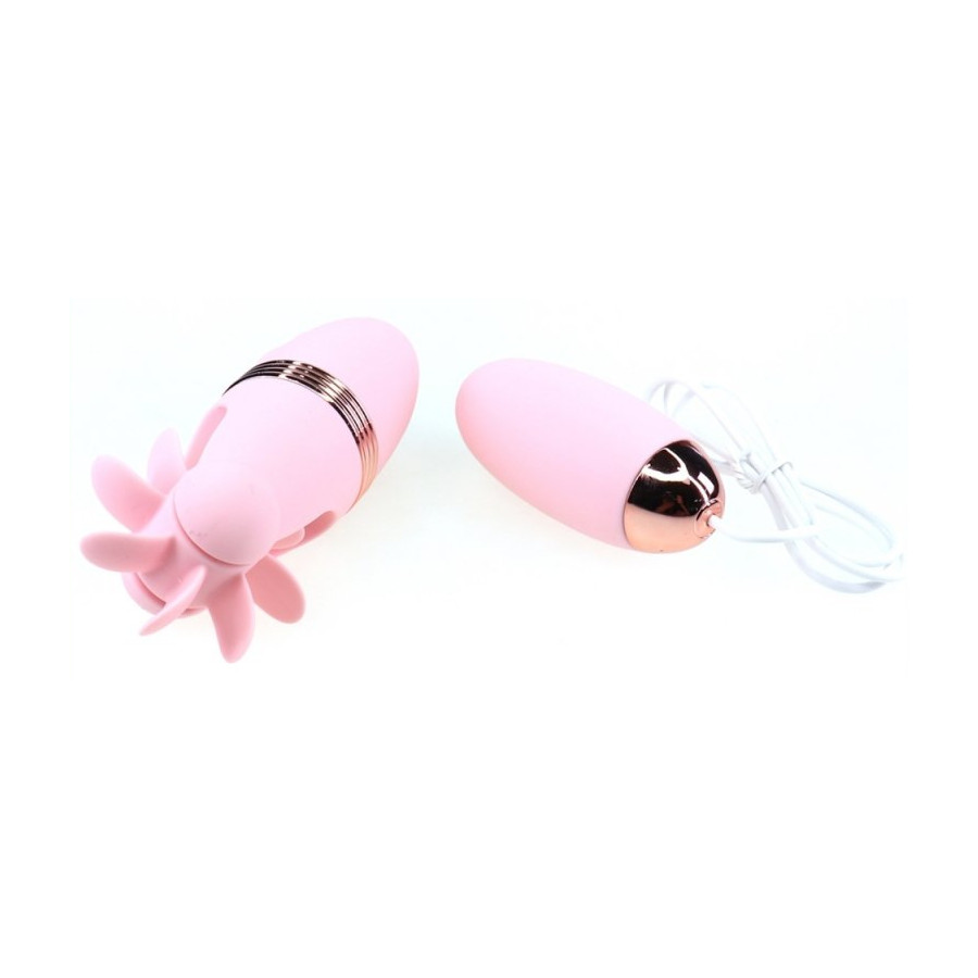 Stimulateur de clitoris rotatif Magic Roll 13cm Rose