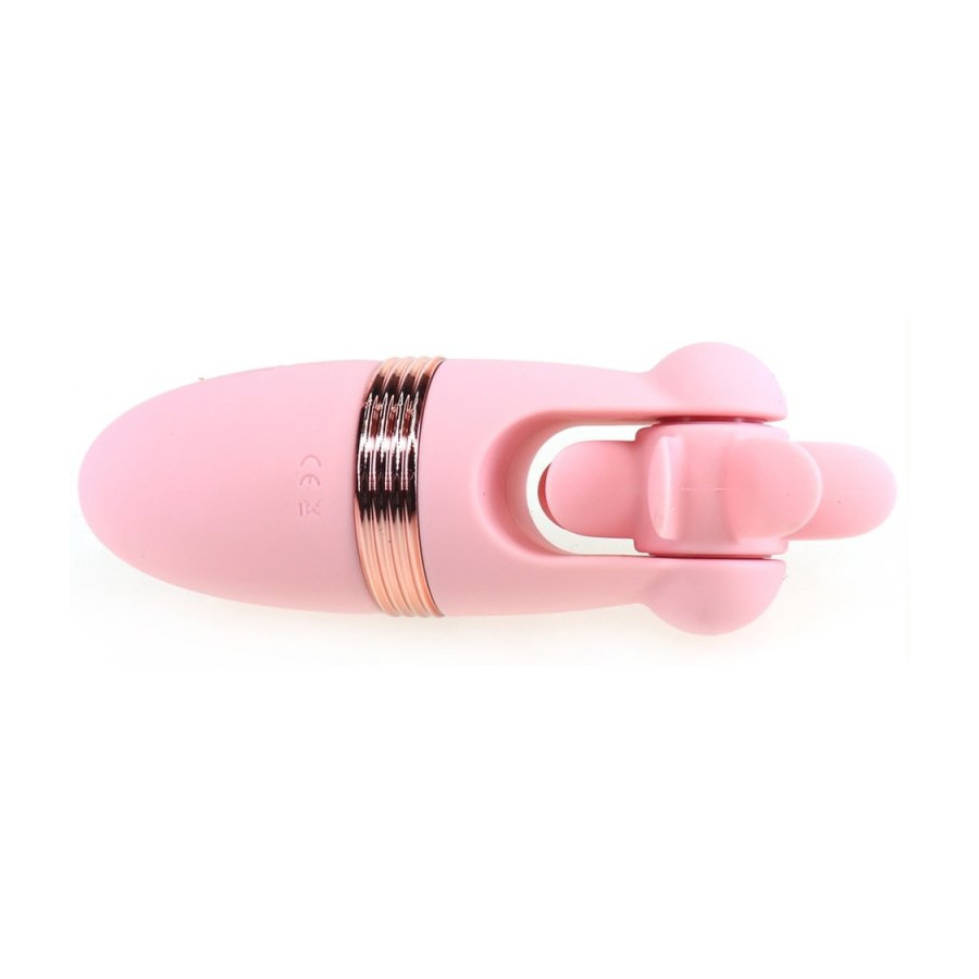 Stimulateur de clitoris rotatif Magic Roll 13cm Rose