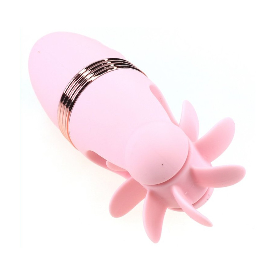 Stimulateur de clitoris rotatif Magic Roll 13cm Rose