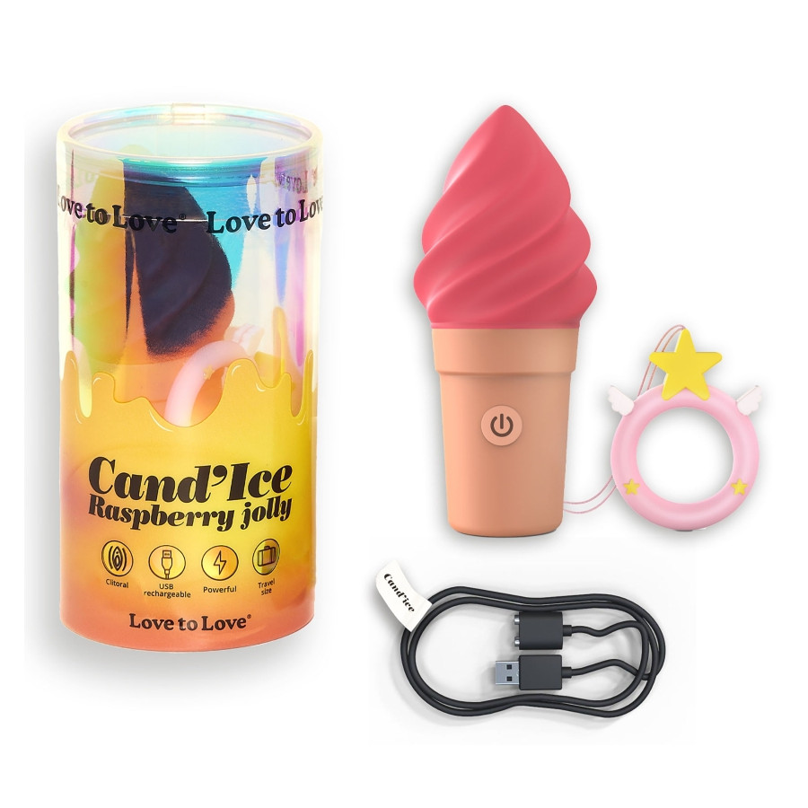 Stimulateur de clitoris Cand'Ice Raspberry Jolly