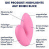 Vibromasseur Love Riot Satisfyer 6cm Rose