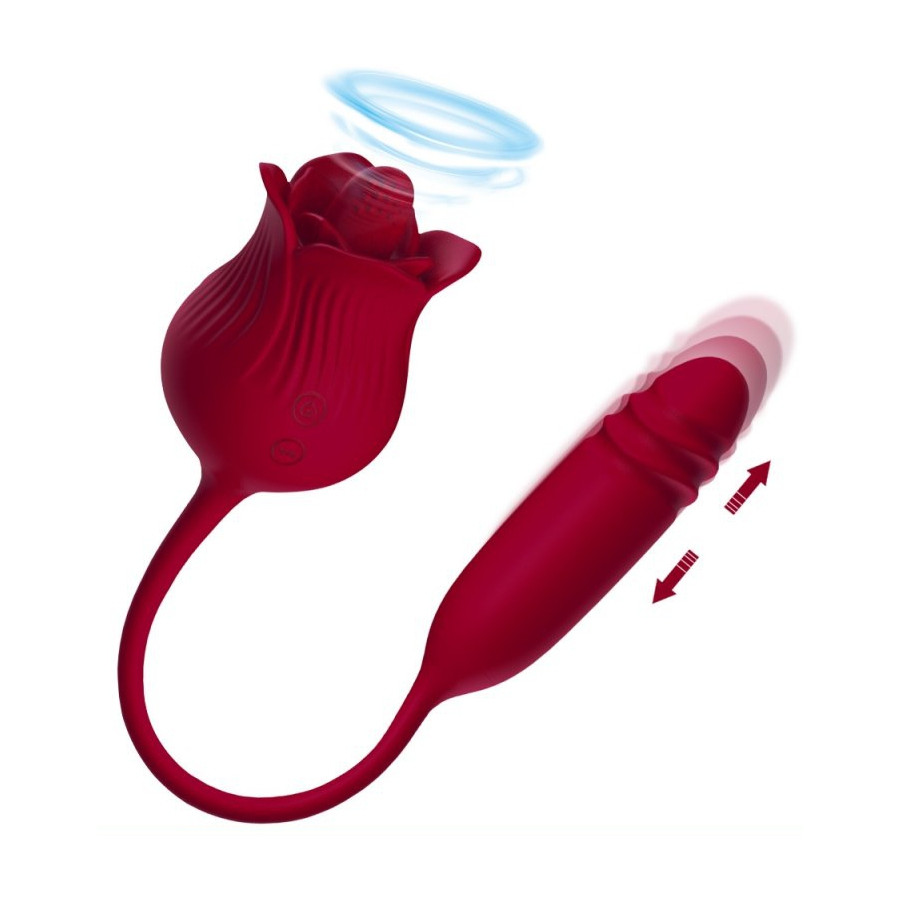 Stimulateur et Vibro Dwich Rose Stimulateur et Vibro Dwich Rose