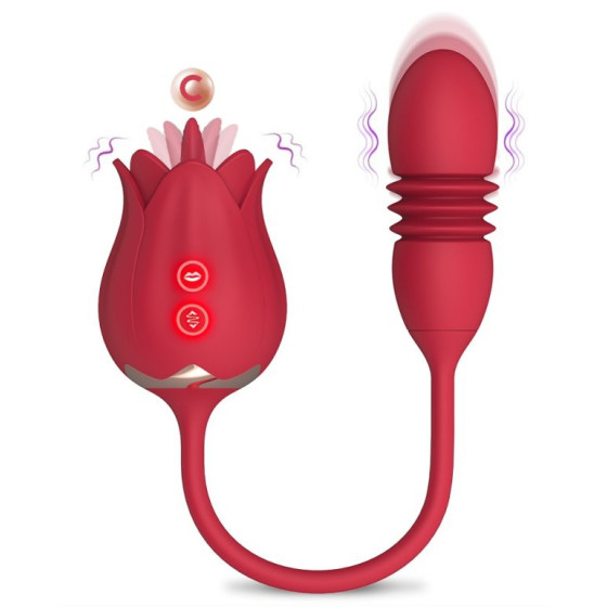 Stimulateur de clitoris et Point G Rose Egg 9 x 3cm
