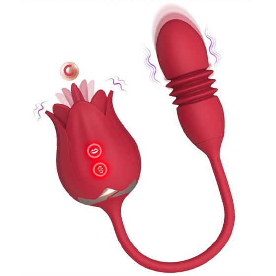Stimulateur de clitoris et Point G Rose Egg 9 x 3cm
