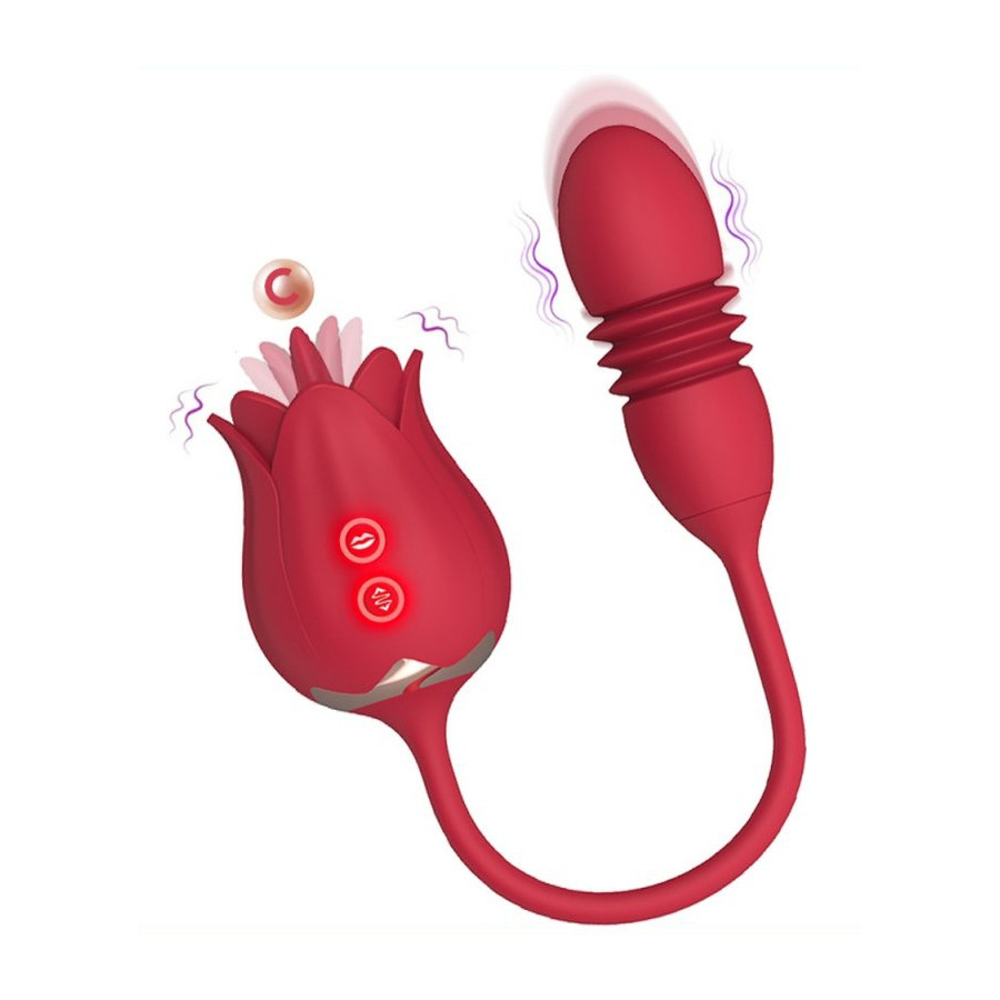 Stimulateur de clitoris et Point G Rose Egg 9 x 3cm