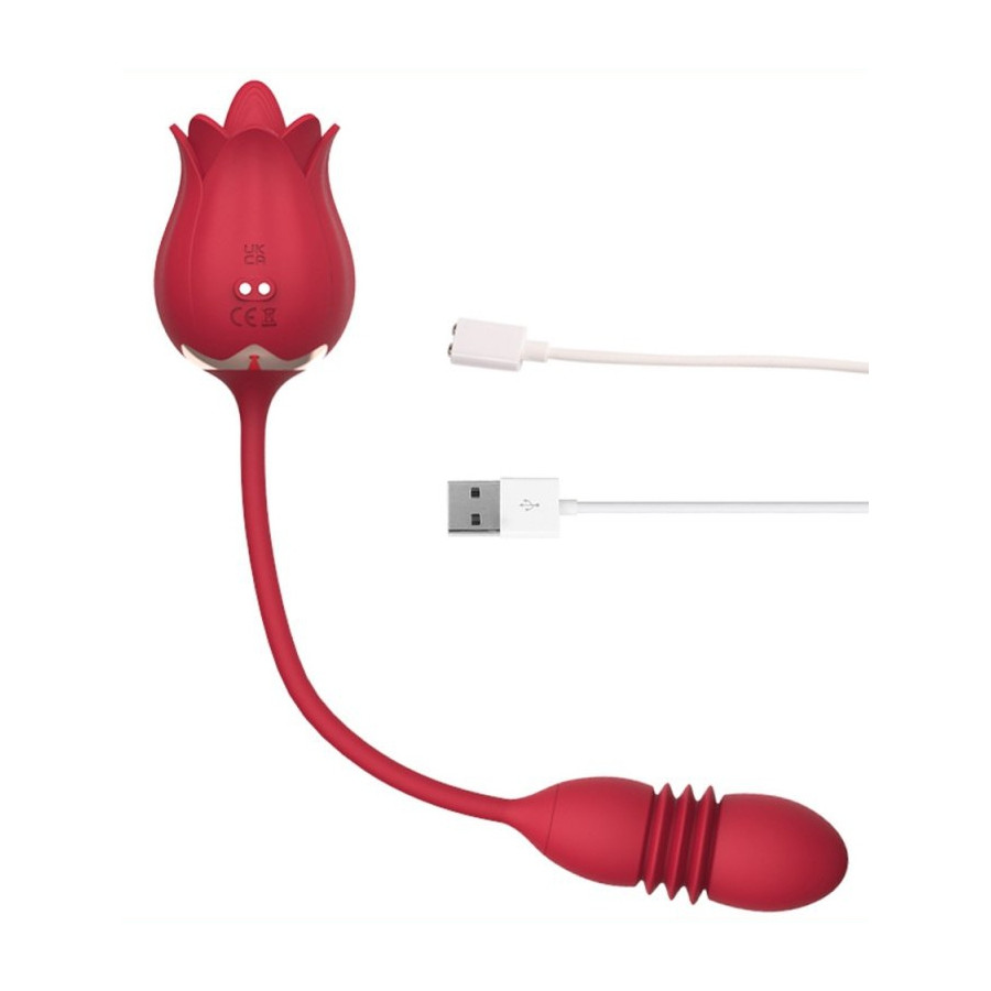 Stimulateur de clitoris et Point G Rose Egg 9 x 3cm