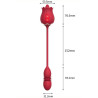 Stimulateur de clitoris et Point G Rose Egg 9 x 3cm