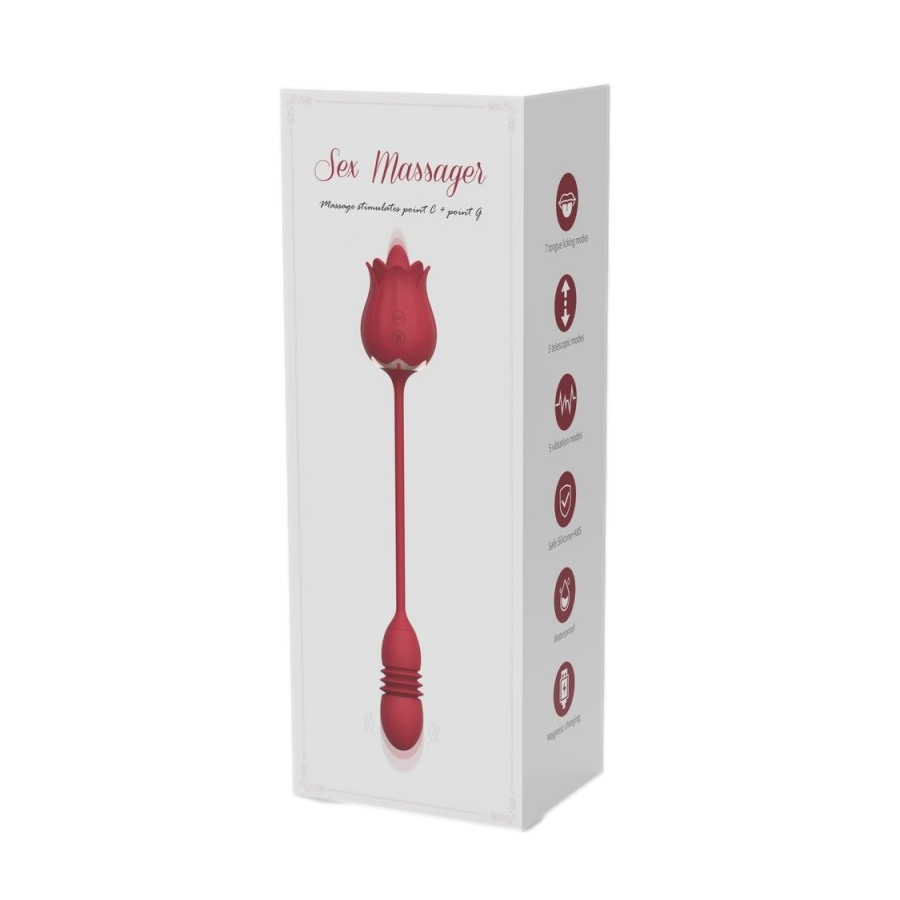 Stimulateur de clitoris et Point G Rose Egg 9 x 3cm