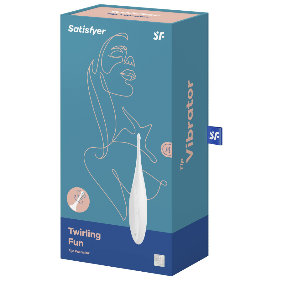 Stimulateur Twirling Fun Satisfyer 17cm Blanc