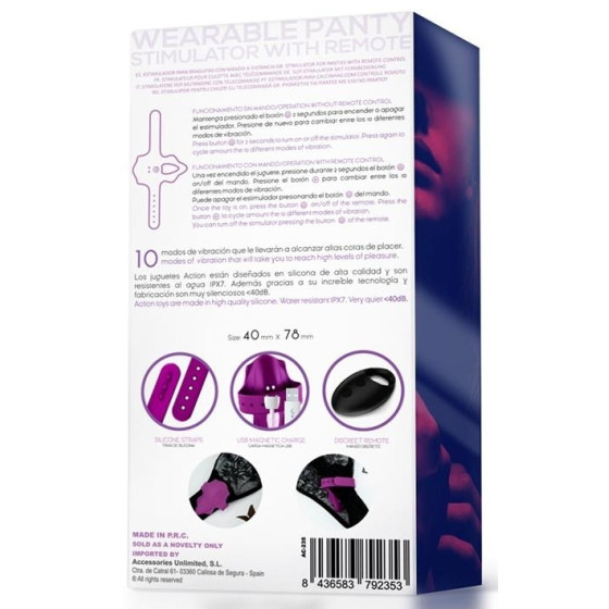 Stimulateur de clitoris Panty Violet