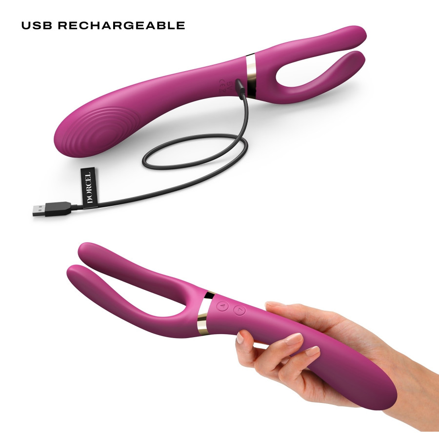 Stimulateur multi-fonctions Infinite Joy Dorcel Mauve