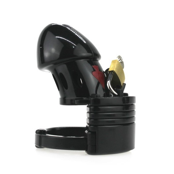 Cage de chasteté ajustable Noir