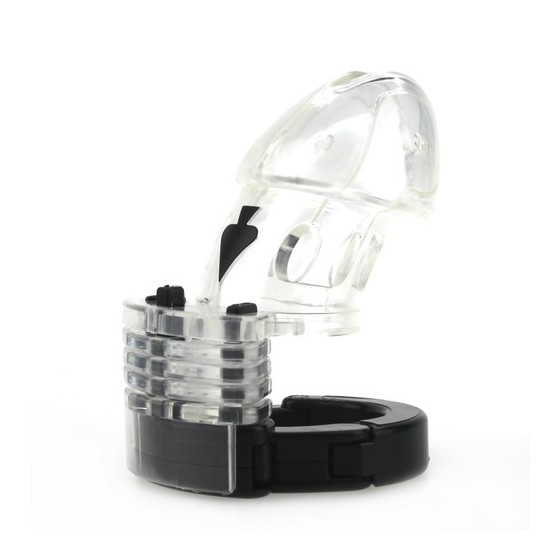Cage de chasteté ajustable 10 x 3.5cm Transparente