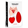 Stimulateur de clitoris avec culotte dentelle Divine Panty Rouge
