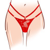 Stimulateur de clitoris avec culotte dentelle Divine Panty Rouge