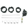 Cage de chasteté silicone Birdlocked 11 x 3.2cm Noire