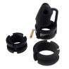 Cage de chasteté silicone Birdlocked 11 x 3.2cm Noire