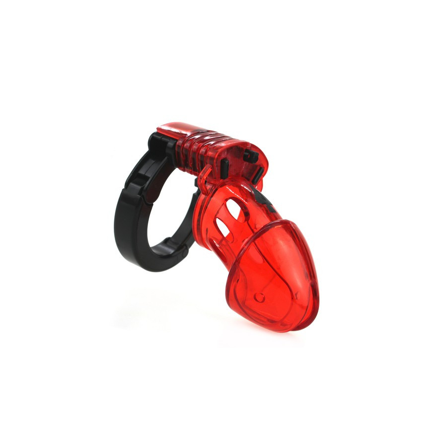 Cage de chasteté ajustable 10 x 3.5cm Rouge