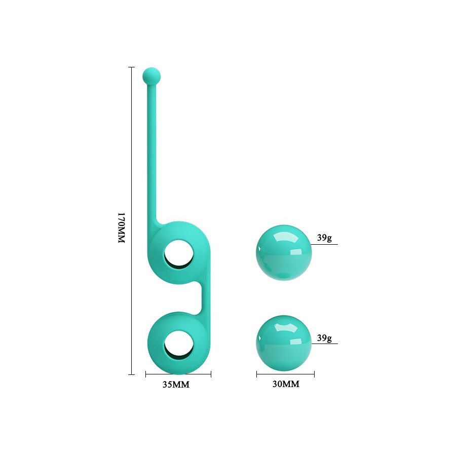 Boules Kegel Tighten Up III Turquoise