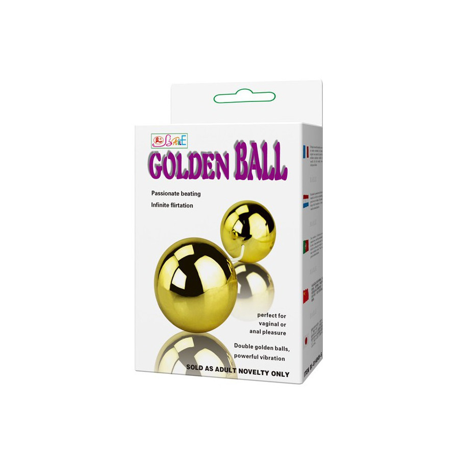 Boules anales Vibrantes Gold 3.5 cm