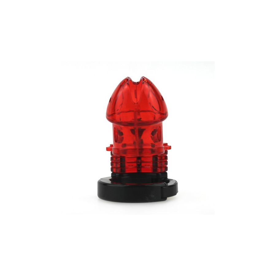 Cage de chasteté ajustable 10 x 3.5cm Rouge