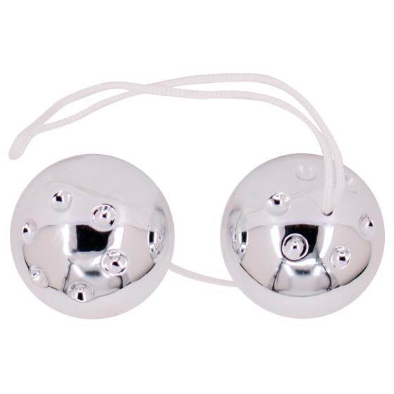 Boules de Geisha Duo Balls Silver