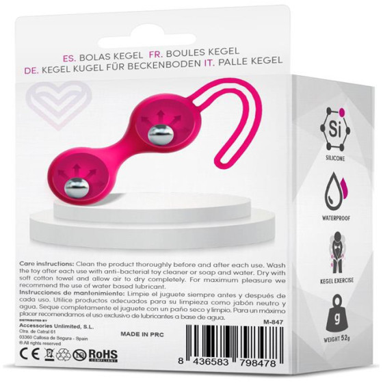Boules de Kegel Fitty 2 Rose 3cm - Poids 52gr