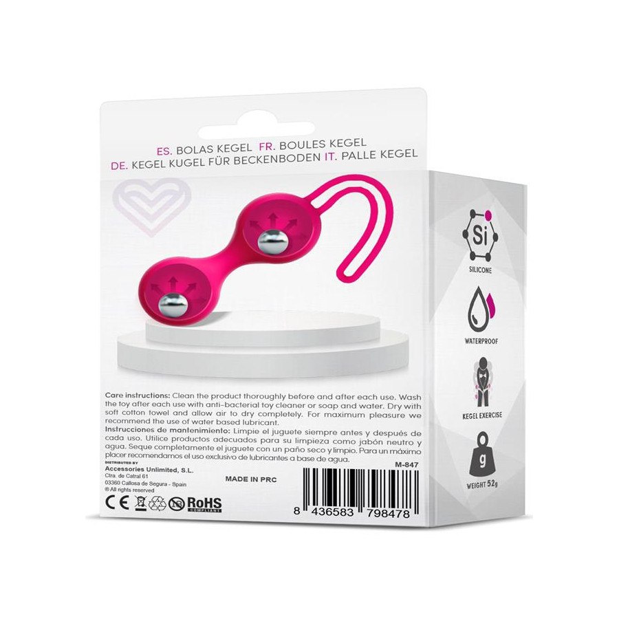 Boules de Kegel Fitty 2 Rose 3cm - Poids 52gr