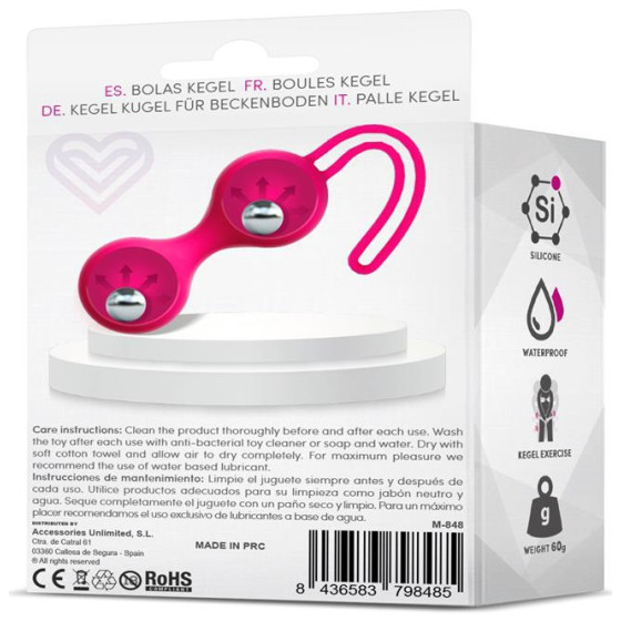 Boules de Kegel Fitty 3 Roses 3cm - Poids 62gr