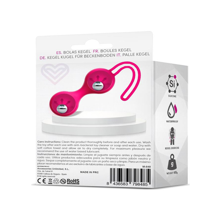 Boules de Kegel Fitty 3 Roses 3cm - Poids 62gr