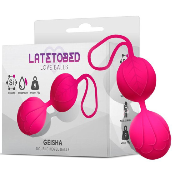 Boules Geisha 9 x 3.5cm - Poids 70gr Rose