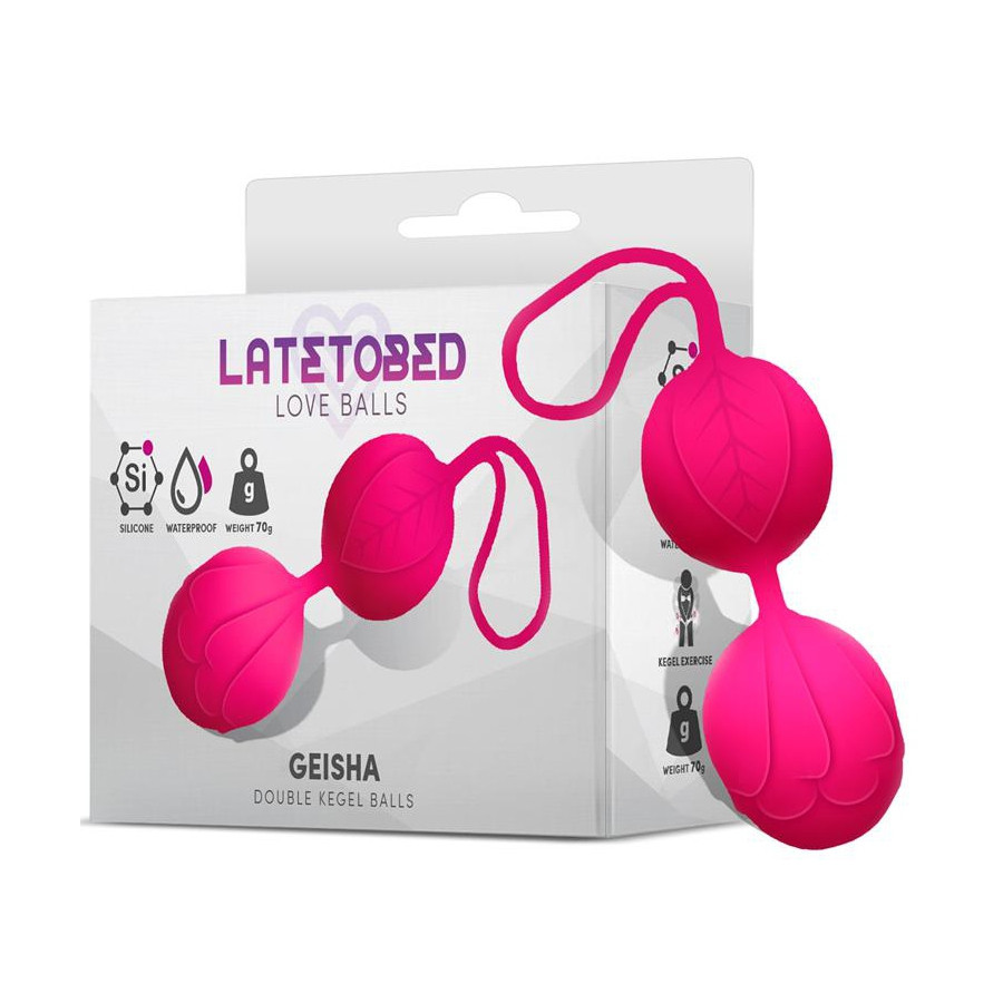 Boules Geisha 9 x 3.5cm - Poids 70gr Rose