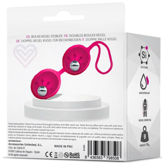 Boules Geisha 9 x 3.5cm - Poids 70gr Rose