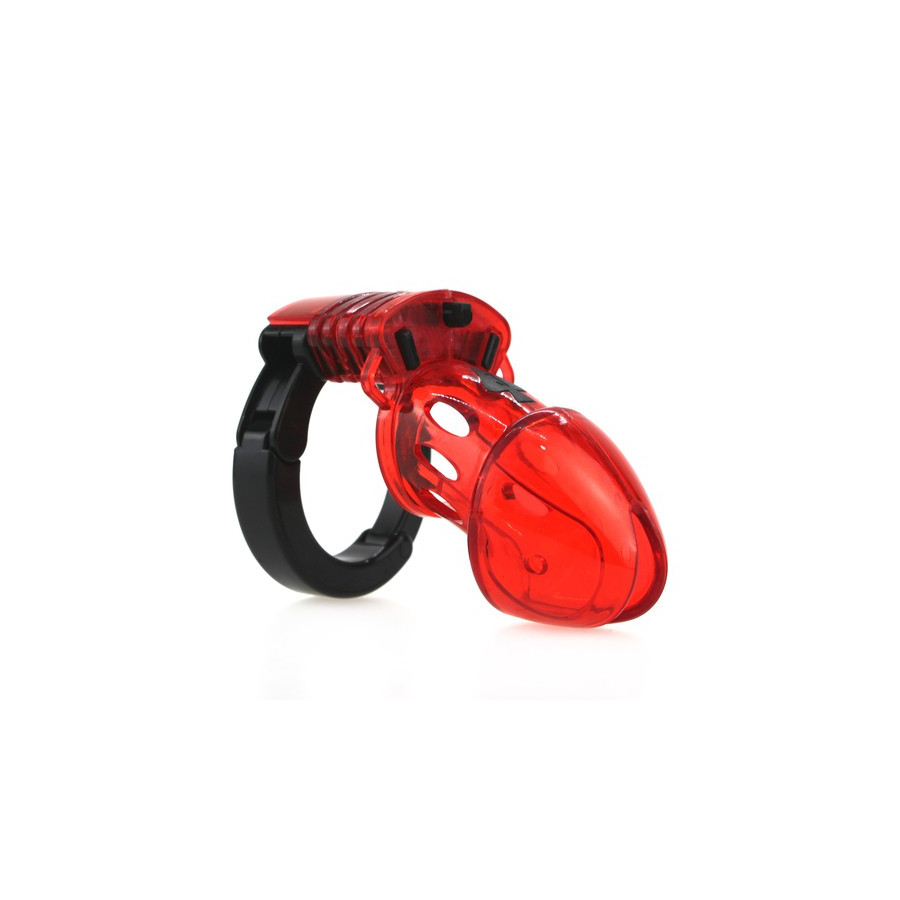 Cage de chasteté ajustable 10 x 3.5cm Rouge