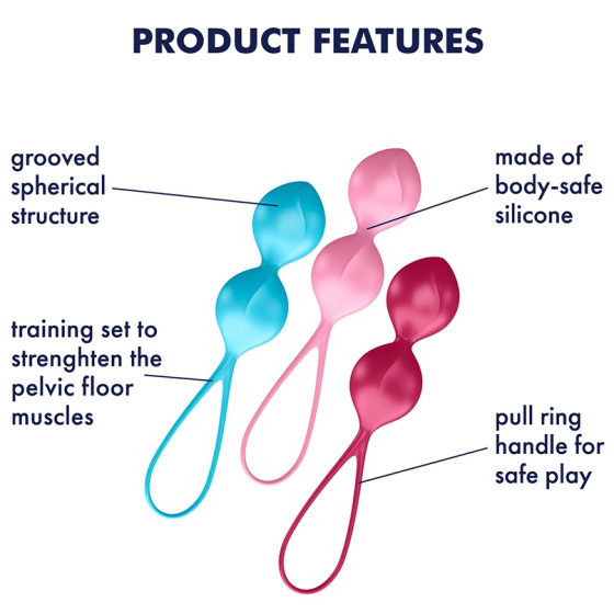 Boules de Geisha V-Balls Satisfyer 8 x 3.4cm