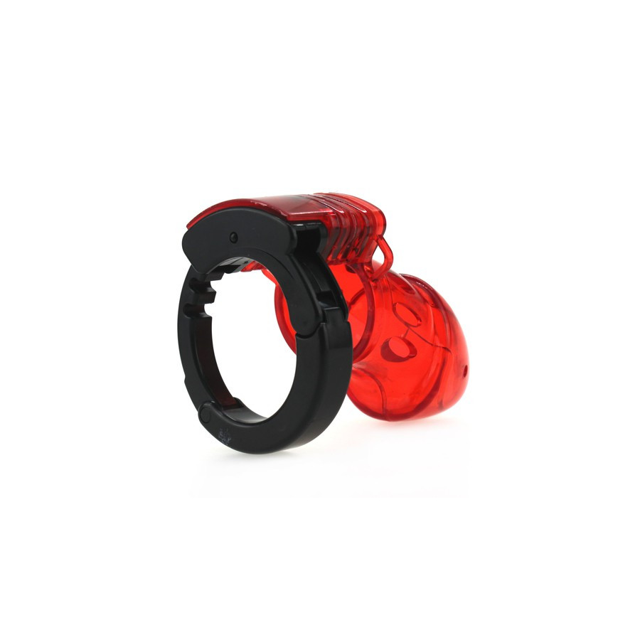 Cage de chasteté ajustable 10 x 3.5cm Rouge