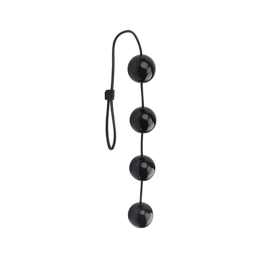 Boules anales Rubicon M 32 x 5cm Noires Boules anales Rubicon M 32 x 5cm Noires